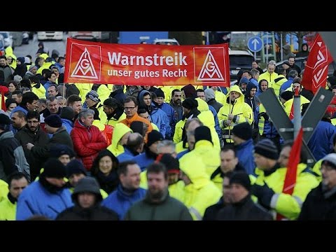 آلاف العمال الألمان يتظاهرون