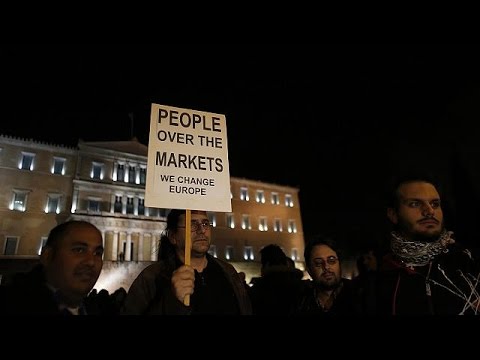 مظاهرات في أثينا ضد ابتزاز المصرف المركزي الأوروبي