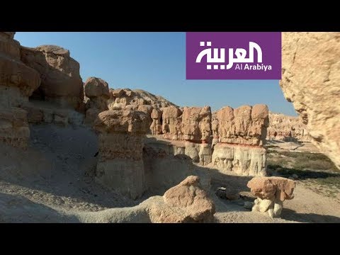 شاهد جبل القارة من أجمل معالم محافظة الإحساء شرق السعودية