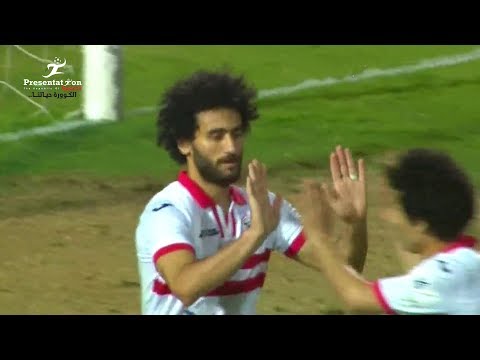 شاهد  الهدف الأول للزمالك أمام الاتحاد السكندري