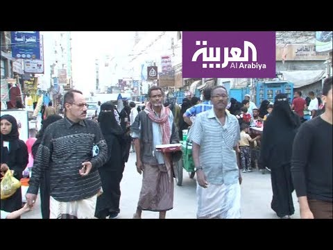 ازدحام أسواق المكلا بعد طرد داعش من المدينة بدعم من التحالف