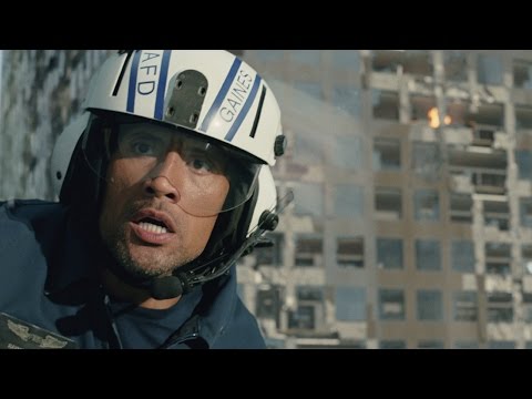 شاهد جونسون ينقذ ابنته من الزلزال في san andreas