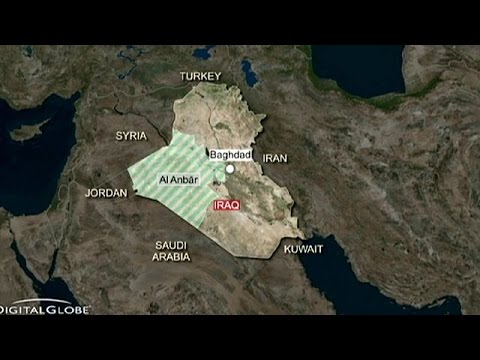 شاهد غارة عراقية تستهدف موكبا لزعيم داعش