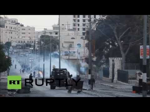 شاهد تواصل الاشتباكات بين الفلسطينيين والاحتلال