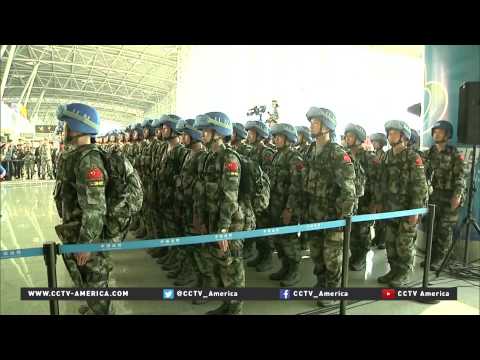 last of chinese infantry battalion heads to south sudan