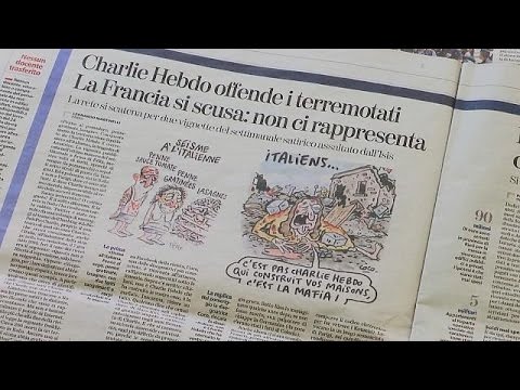 offended italians sue charlie hebdo for amatrice pasta cartoons