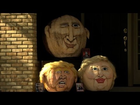 donald trumpkin returns  with a pumpkin posse