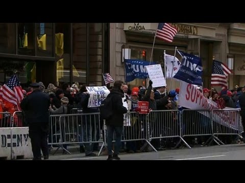 supporters rally for trump in new york