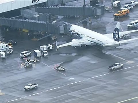 plane returns to seattle worker found inside