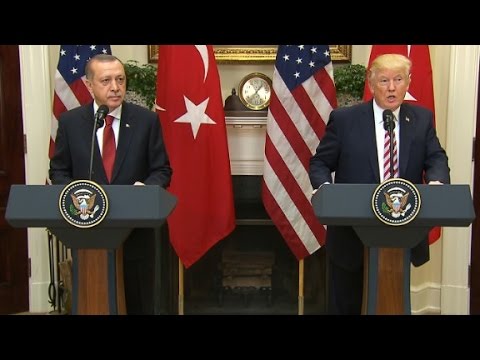 trump meets with turkeys erdogan