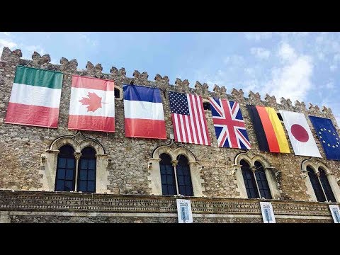 g7 leaders begin challenging summit