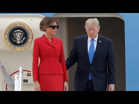 trump visits france amid chaos at home