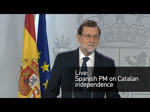 live spanish pm on catalan independence