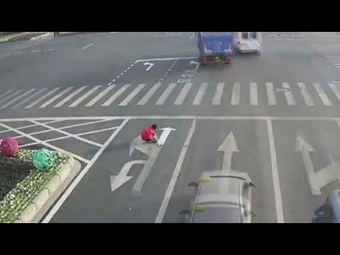 man paints own illegal road markings