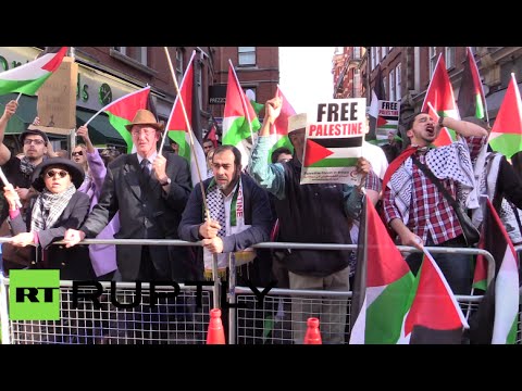 antiisrael protesters mark nakba day in uk