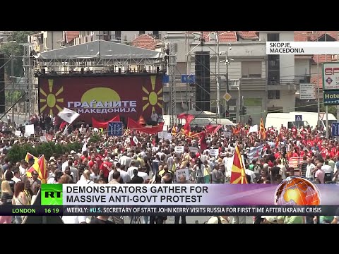 thousands flood macedonian capital for antigovernment rally