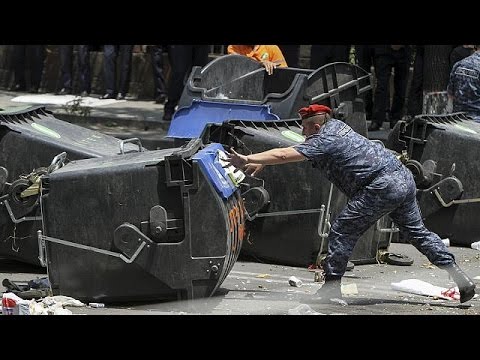 armenia police clear electricity hike protest camp