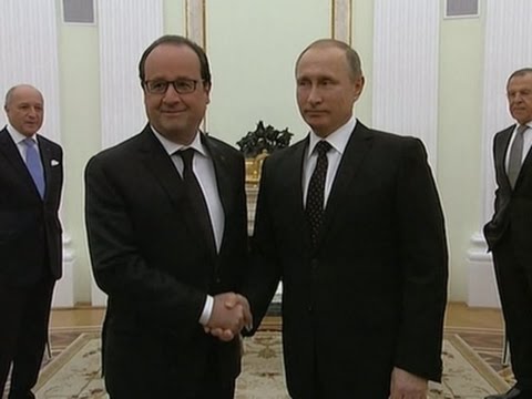 hollande meets with putin