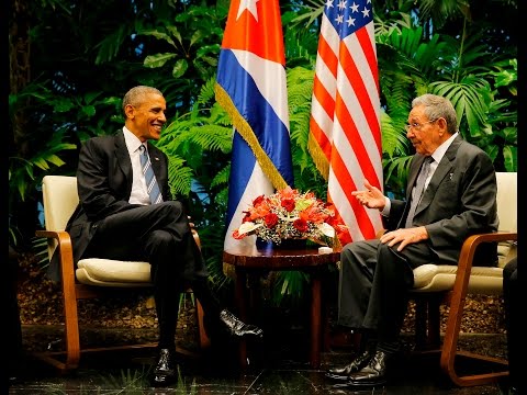 raúl castro officially welcomes obama to cuba