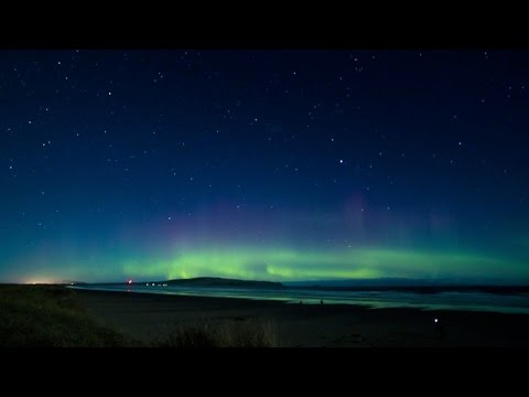 stunning moonlight aurora