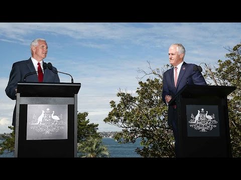 pence wraps up australia visit after trade