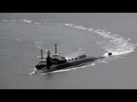 uss michigan nuclear sub arrives in south korea