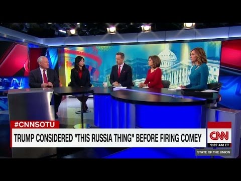 trump connects russia probe with comey firing