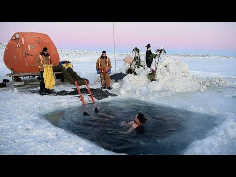 take icy plunge to celebrate solstice