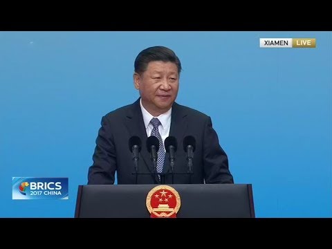 chinese president xi jinping delivers keynote speech