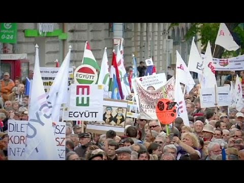 thousands protest government corruption across hungary