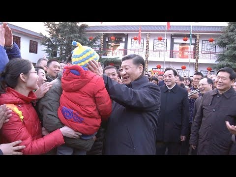 xi bids farewell to villagers