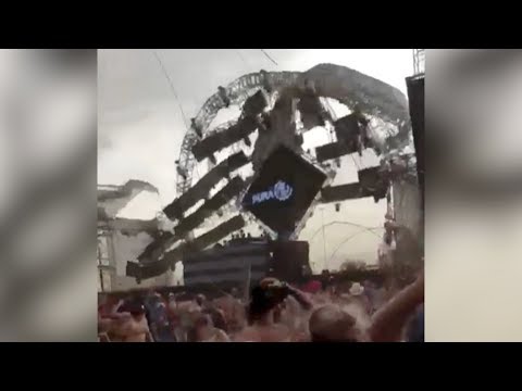 stage collapses killing dj at music festival in brazil