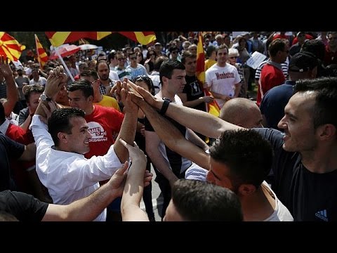 thousands call for pm gruevski resignation