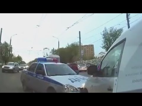 crazy police chase in russia