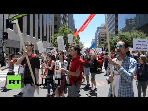 protesters all over us march against monsanto