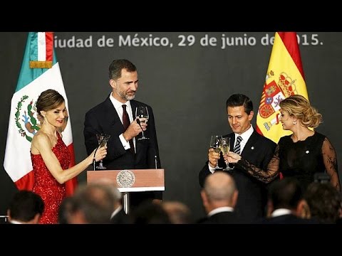 spains king felipe makes historic visit to mexico