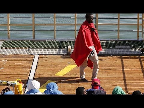 refugees form makeshift camp in italy