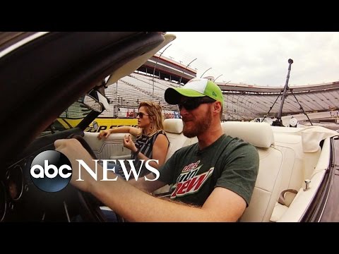 behind the wheel with nascar champ