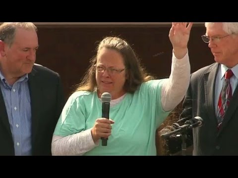 kim davis reacts to her release