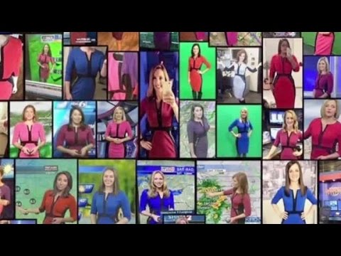 all wearing the same dress on air